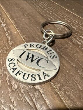 IWC x Mercedes AMG Probus Scafusia Silver Round Logo Keyring